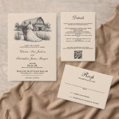 Barn Couple Save the Date Einladung (Personalisiere diese Kollektion eines unabhängigen Creators.)