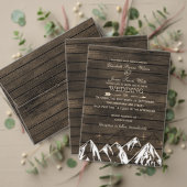 Stallholz Camping Rustikale Berge Hochzeiten Rsvp (Personalisieren Sie die Kollektion dieses unabhängigen Creators. Test)