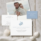 Blue Seepferd Ocean Theme Seidenpapier