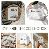 Bear Adventure Eucalyptus Moss Green Oh Boy Einladung