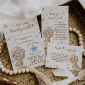 Patel Blue Bearly Wait Baby Dusche Pappteller