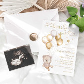 Was ist auf Ihrem Handy Bärenballon Baby Shower Ga Einladung