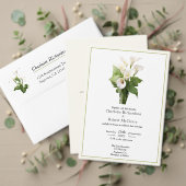 Elegant Calla Lily Personalisiert Runder Aufkleber (Personalisieren Sie die Kollektion dieses unabhängigen Creators. Test)