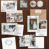 Monogram Holly Frame First Christmas as Mr & Mrs Geätzte Rahmen