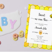 Sweet as can bee baby dusche einladung