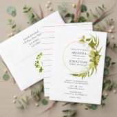 Bier Willow Greenery und Gold Save The Date (Personalisieren Sie die Kollektion dieses unabhängigen Creators. Test)
