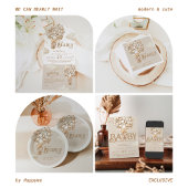 Bear Balloons Bearly Wait Baby Dusche Serviette