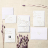 Beige White Floral Boho Wedding Geschenkpapier Set (Personalisiere diese Kollektion eines unabhängigen Creators.)