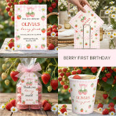 Berry 1st Birthday Strawberry Serviette