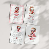 Berry First Birthday Gingham Pappteller