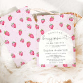 Berry Sweet Strawberry Baby Shower Serviette