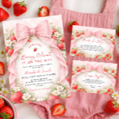 Berry Sweet Coquette Bogen Baby Shower Serviette