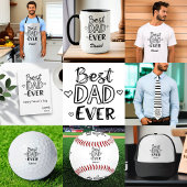 Bester Vater je | Doodle Personalisiert Vatertag Tasse