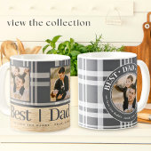 Bester Vater je Buffalo Karierte Custom Foto Väter Dosenkühler