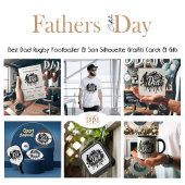 Bester Vater Fußballvater und Sohn, Graffiti-Tasse Tasse