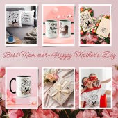 Beste Mama je Mutter, benutzerdefinierte Kinder un Kissen