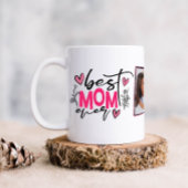 Beste Mama je Typografie-Foto Kaffeetasse