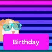 Typischer Retro-Guinea der 80er Jahre Einladung