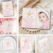 Birthday Girl Unicorn Magical Celebration Runder Aufkleber