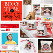 Birthday Tube Party Bunting Banner