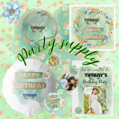 Blume & Schmetterling Einladung zum Geburtstag