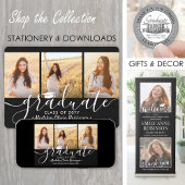 2 Foto Class Year Black & White Script Abschluss Ankündigung