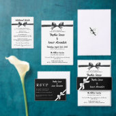 Schwarz-Weiß-Bogen | Elegante Hochzeit | Monochrom Serviette (Personalisiere diese Kollektion eines unabhängigen Creators.)