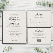 Elfenbeinfarbenen Hochzeit mit eleganter Kalligraf Geschenkschachtel (Personalisiere diese Kollektion eines unabhängigen Creators.)