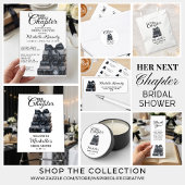 Elegant Gothic Book Themed Bridal Shower  Einladung