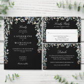 Blumenschrift-Wildblumen Dankeskarte (Personalisiere diese Kollektion eines unabhängigen Creators.)