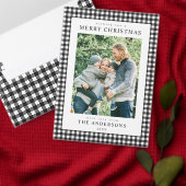 Black and White Gingham Return Address (Personalisiere diese Kollektion eines unabhängigen Creators.)