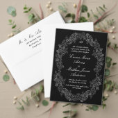 Ausgereifte klassische Script Black & White Weddin Programm (Personalisieren Sie die Kollektion dieses unabhängigen Creators. Test)