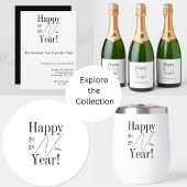 Black and White New Year's Eve Party Einladung