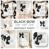 Black Bow 30. Geburtstag Einladung