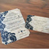 Vintager SchwarzDamast-Hochzeitskabel