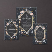 Schwarzer Diamant dekoriert Luxus Save the Date Einladung (Personalisiere diese Kollektion eines unabhängigen Creators.)