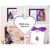 Lila Brautparty Geschenkanhänger