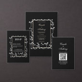 Weiße Blumenzwiebelhochzeit Einladung (Personalisiere diese Kollektion eines unabhängigen Creators.)