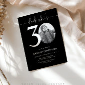 Black 30. Geburtstag Vielen Dank Runder Aufkleber