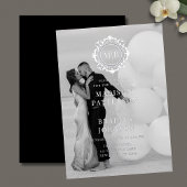 Verzierte florale Monogramm Hochzeit elegant Schwa Programm