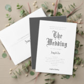 Blackletter Crystal Wedding-Geschenketikett Etiketten (Personalisieren Sie die Kollektion dieses unabhängigen Creators. Test)