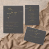 BLAIRE Moderne Kalligrafie-SkriptWedding RSVP Karte (Personalisiere diese Kollektion eines unabhängigen Creators.)
