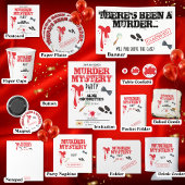 Mord Mystery Birthday Party Blood Stain Elegant Pappbecher