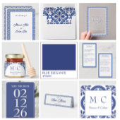 Blue & White Coastal - Einladungen für Hochzeiten