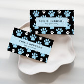 Muster von Pfoten, Hunde-Groomer, Hunde-Walker, Pe Visitenkarte