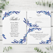 Blauer Taufe. Botanisch wasserfarben Einladung (Personalisiere diese Kollektion eines unabhängigen Creators.)