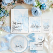 Das Hotel ist ein Boy Blue Bow Modern Elegant Baby Pappteller