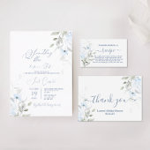 Anfrage nach einer Rezeptkarte für das blaue Braut Begleitkarte