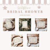 Blue Cornflower Wildblume Brautparty Begleitkarte