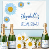 Blue Daisies Blumendusche Einladung